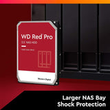 Western Digital 4TB WD Red Pro NAS Internal Hard Drive HDD – 7200 RPM, SATA 6 Gb/s, CMR, 256 MB Cache, 3.5 – WD4003FFBX