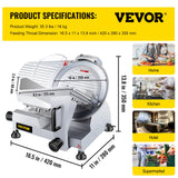 VEVOR Commercial Meat Slicer Semi Auto